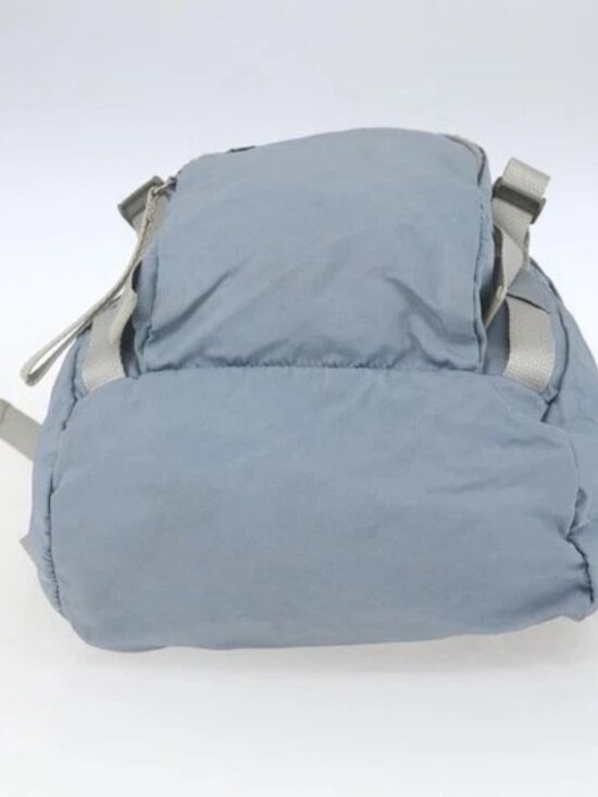 PRADA Backpack Nylon Light Blue Silver Auth 165621 main image 8